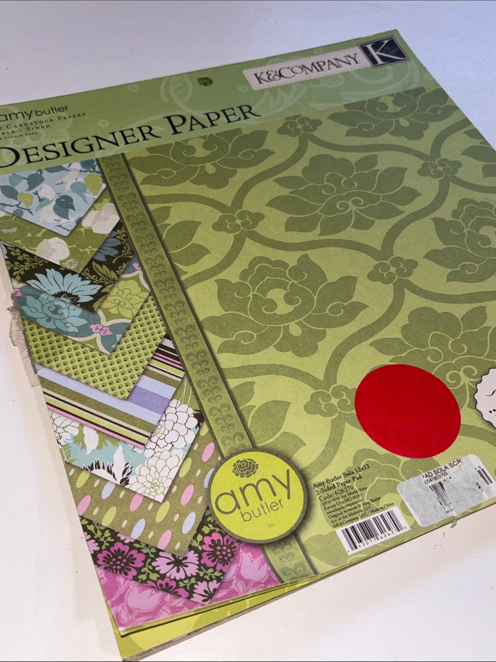 K&Company Amy Butler Cardstock Papers 12x12 Amy Butler Sola 2 Sided Paper VTG